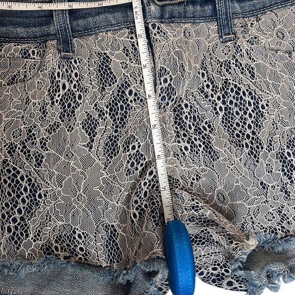 Joe’s Jeans Lace over Denim Shorts 25 - Picture 14 of 16